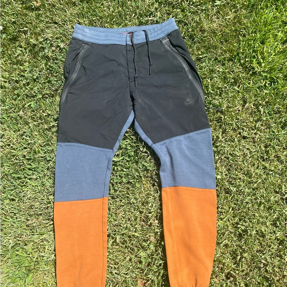 Vintage Nike Tech Fleece Sweatpants Men’s Size Small Black Orange